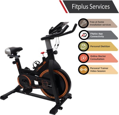 RPM Fitness RPM610 (14lbs Flywheel) with Free Diet Plan,Trainer & Installation Services Spinner Exercise Bike(Black)