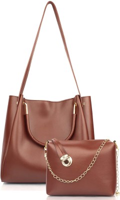 bagsworks Women Tan Handbag