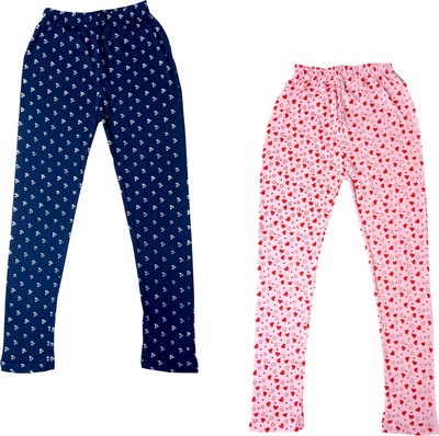 IndiWeaves Legging For Girls(Pink Pack of 2)