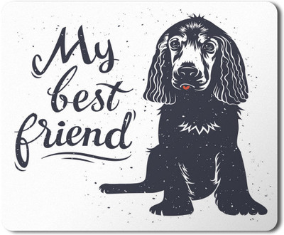 5 ACE My best friend msd Printed Designer Premium Rubber Base Mouse pad for Laptop|Dekstop-7x8.5 Inches Mousepad(Multicolor)