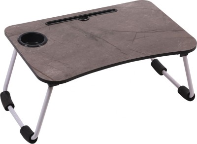 Zovil Wood Portable Laptop Table(Finish Color - Dark Marble, Pre Assembled)