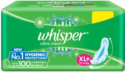 Whisper Ultra Clean XL Plus Sanitary Pad  (Pack of 30)