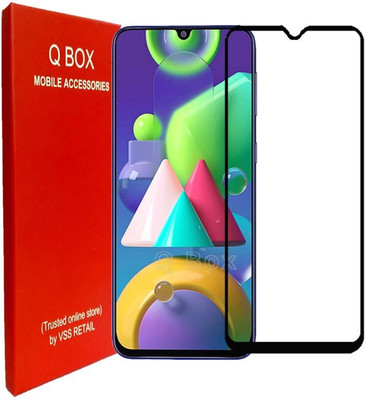Q Box Edge To Edge Tempered Glass for samsung galaxy M21 2021 Edition, Samsung galaxy M21, Samsung galaxy A22, Samsung Galaxy A41(Pack of 1)
