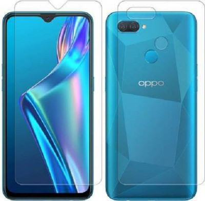 RUNEECH Front and Back Screen Guard for OPPO A12(Pack of 2)