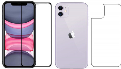 ELEF Front and Back Tempered Glass for Apple iphone 11(Pack of 2)