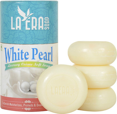 La Era White Pearl Luxury Cream Soft milk Soap (4x100 gm) Pack of 4(4 x 100 g)