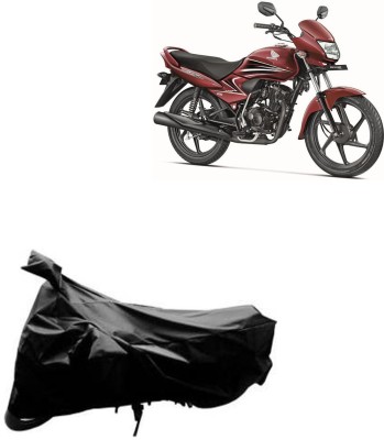 RONISH Two Wheeler Cover for Honda(Dream Yuga, Black)