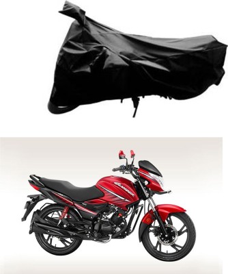 RONISH Two Wheeler Cover for Hero(Glamour i3s, Black)