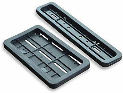 KARASELLY Number Plate Frame (Standard Size for All Bikes) (2 Pcs Front and Back) Bike Number Plate(Plastic 30.5 cm  x  5 cm)