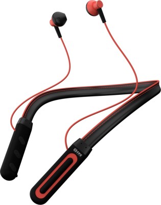 FPX Flex Pro with 35 hrs Playtime Bluetooth Headset(Red, Black, In the...