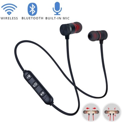 Elevea ( 12 Years Limited Warranty ) MH43 Magnet Wireless Sport headset Bluetooth Headset(Multicolor, In the Ear)