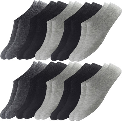HICODE Men Solid Low Cut(Pack of 10)