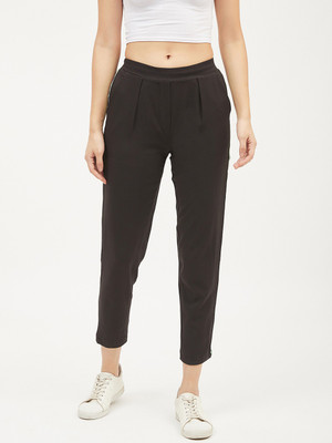 HARPA Regular Fit Women Black Trousers