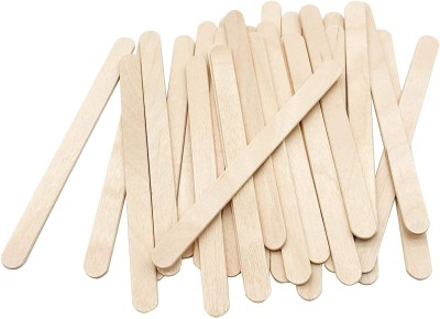 SEASPIRIT A Grade Premium Quality Straight Edge Wooden Ice Cream Sticks for Art and Crafts DIY Crafts Popsicle Stick Pack of 100 Pcs