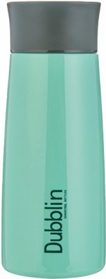 DUBBLIN Olive Double Wall Vacuum Insulated Water Bottle, Keeps Hot 6 Hrs, Cold 12 Hrs 370 ml Bottle(Pack of 1, Green, Steel)