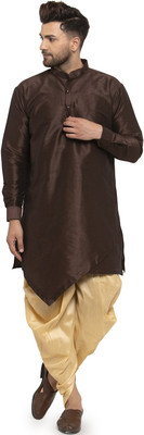 SAIFOO Men Kurta Dhoti Pant Set