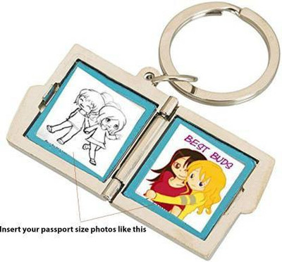 Vishu ENT Passport Size Photo Frame Mini Key Chain Key Chain