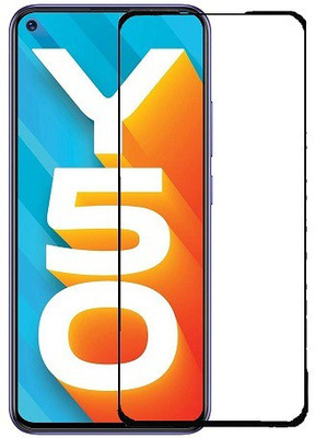 KARTRAY Edge To Edge Tempered Glass for Vivo Y50(Pack of 1)