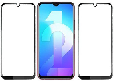 KARTRAY Edge To Edge Tempered Glass for Vivo Y12(Pack of 2)