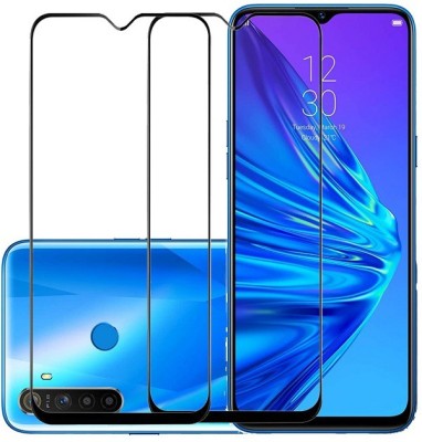 KARTRAY Edge To Edge Tempered Glass for Realme 5(Pack of 2)