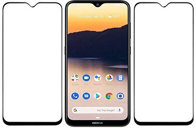 KARTRAY Edge To Edge Tempered Glass for Nokia 2.3(Pack of 2)