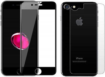 ELEF Front and Back Tempered Glass for Apple iphone 8 Front 11D Full Glue Tempered and Back Flexible Guard (Trink)(Pack of 2)