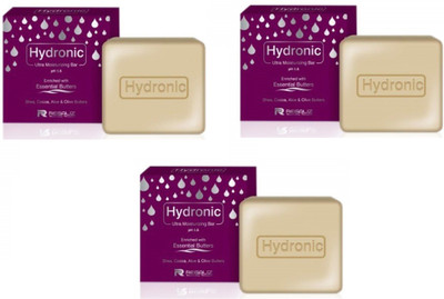 Regaliz Hydronic Ultra moisturizing bar 100g - Pack of 3(3 x 100 g)