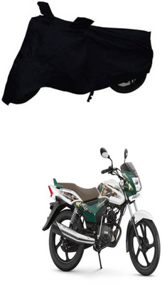 RONISH Two Wheeler Cover for TVS(Star Euro, Black)