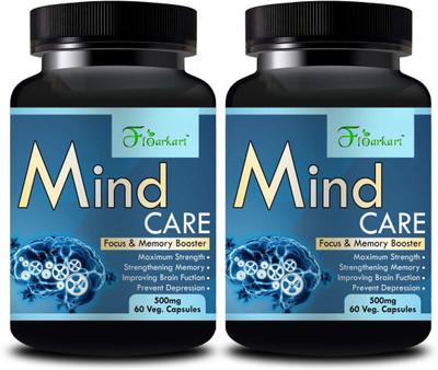 Floarkart Mind care Herbal Supplement For Helps To Sharp Your Mind Ayurvedic(2 x 60)