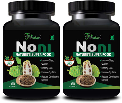 Floarkart Noni Herbal Supplement for Used in Skin Care Ayurvedic(2 x 60)