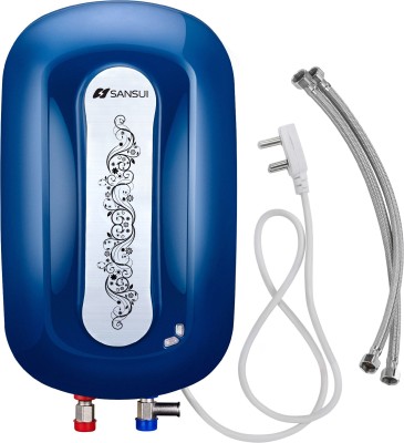 Sansui 5 L Instant Water Geyser with Pipes (Azure, Cobalt Blue)