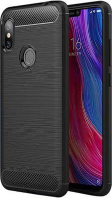 Stunny Back Cover for Mi Redmi Note 6 Pro(Black, Flexible, Pack of: 1)