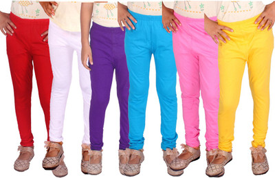 DIAZ Legging For Girls(Multicolor Pack of 6)