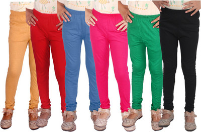 DIAZ Legging For Girls(Multicolor Pack of 6)