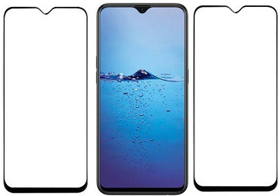 KARTRAY Edge To Edge Tempered Glass for Oppo F9(Pack of 2)