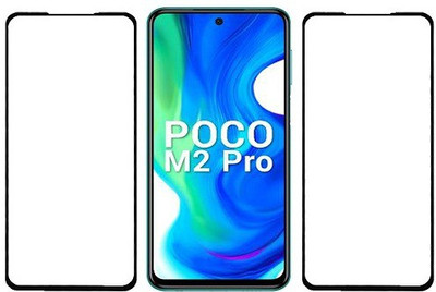 KARTRAY Edge To Edge Tempered Glass for Poco M2 Pro(Pack of 2)