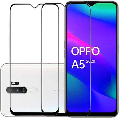KARTRAY Edge To Edge Tempered Glass for Oppo A5 2020(Pack of 2)