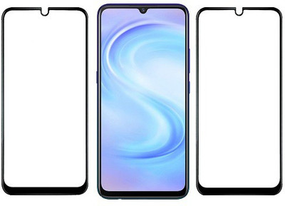 KARTRAY Edge To Edge Tempered Glass for Vivo S1(Pack of 2)