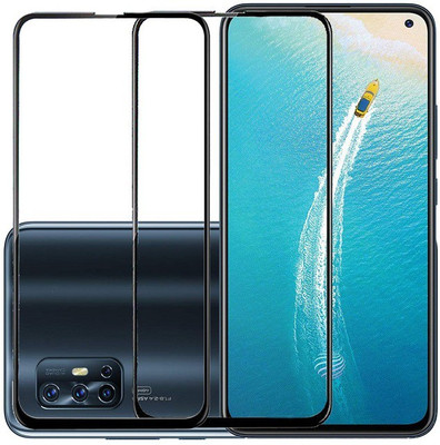 KARTRAY Edge To Edge Tempered Glass for Vivo V17(Pack of 2)