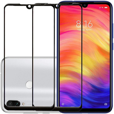 KARTRAY Edge To Edge Tempered Glass for Redmi Note 7 Pro, Redmi Note 7, Redmi Note 7s(Pack of 2)