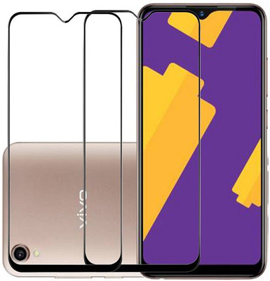 KARTRAY Edge To Edge Tempered Glass for Vivo Y90(Pack of 2)