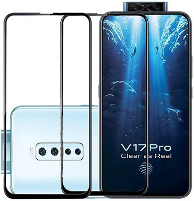 KARTRAY Edge To Edge Tempered Glass for Vivo V17 Pro(Pack of 2)