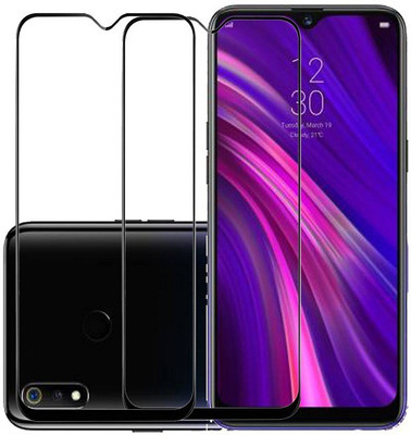 KARTRAY Edge To Edge Tempered Glass for Realme 3(Pack of 2)