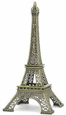 parth Eiffel Tower Paris Decorative Showpiece  -  16 cm(Brass, Dark Green)