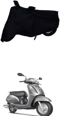 Mdstar Two Wheeler Cover for Suzuki(New Access 125, Black)