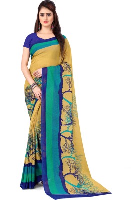 kashvi sarees Printed Daily Wear Georgette Saree(Multicolor)