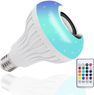 RUNEECH BULB-WIRELESS-SPEAKER 12 W Bluetooth Speaker(White, Stereo Channel)