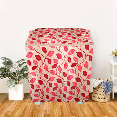E-Retailer Semi-Automatic Washing Machine  Cover(Width: 84 cm, Red, Beige)