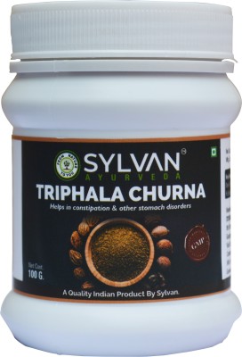 SYLVAN AYURVEDA Triphala Churna 100 Grams X 2 Packs I GMP Certified I 200 Gms.(Pack of 2)