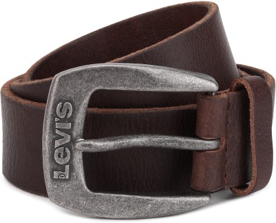 LEVIS Men Casual Brown Genuine Leather Belt